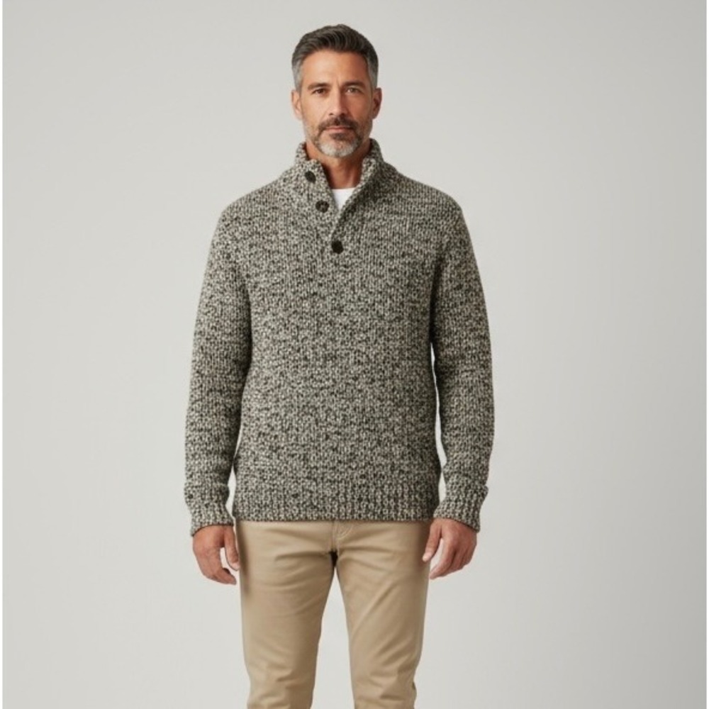 Polo Ralph Lauren Men's XXL Cotton Quarter Button Knit Sweater